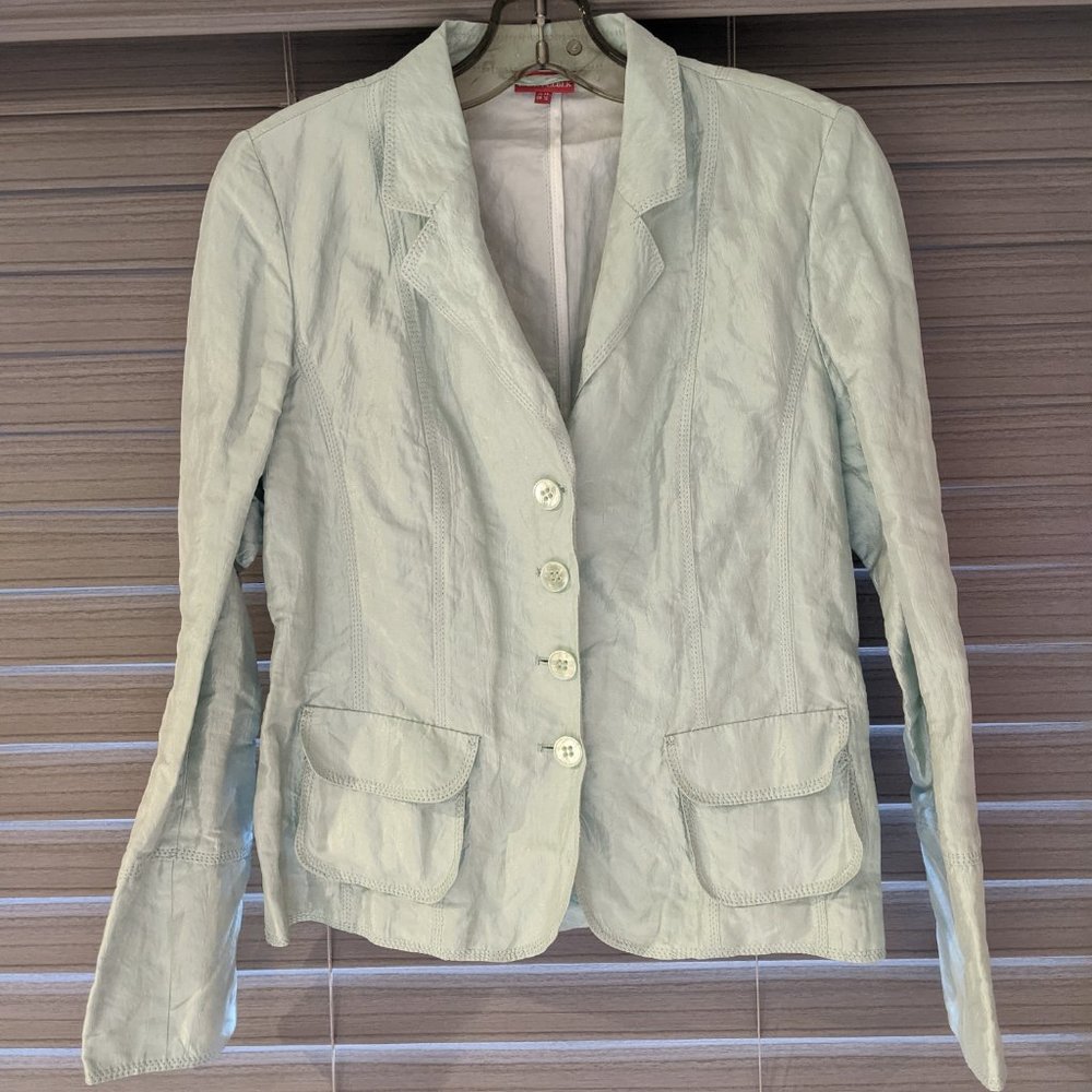 Laura Lebek Mint Green Blazer Size 10